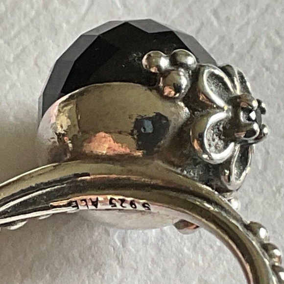 Pandora Black and Silver Ring - Picture 7 of 8